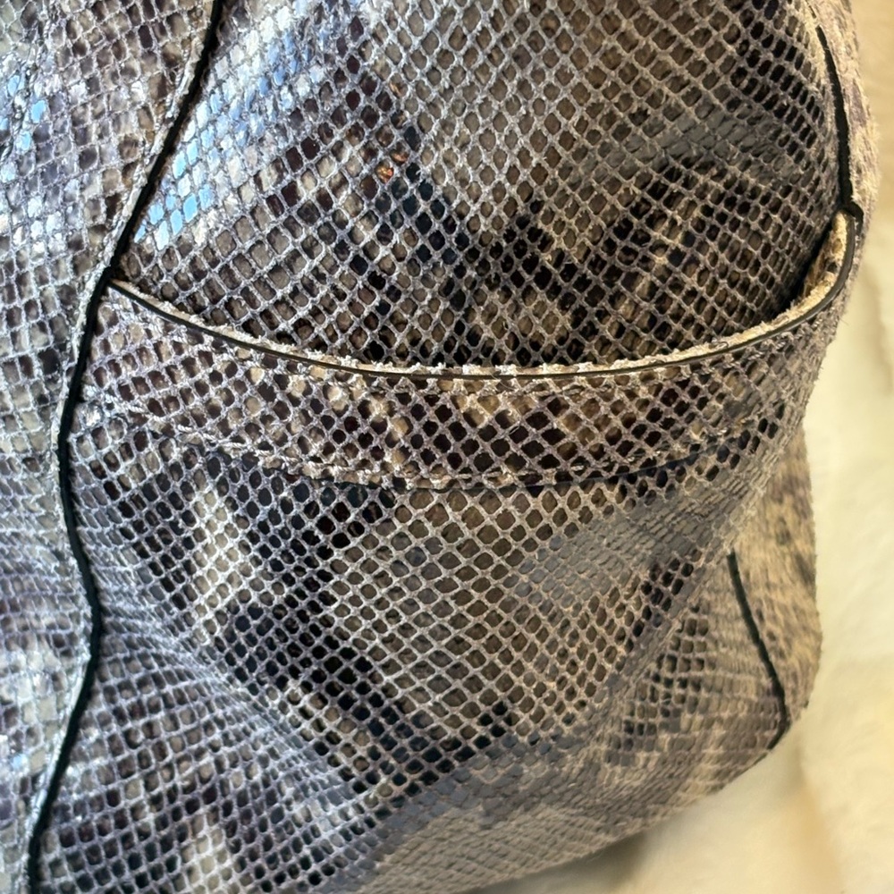 Michael Kors Python Pattern Shoulder Bag - Tan - image 5